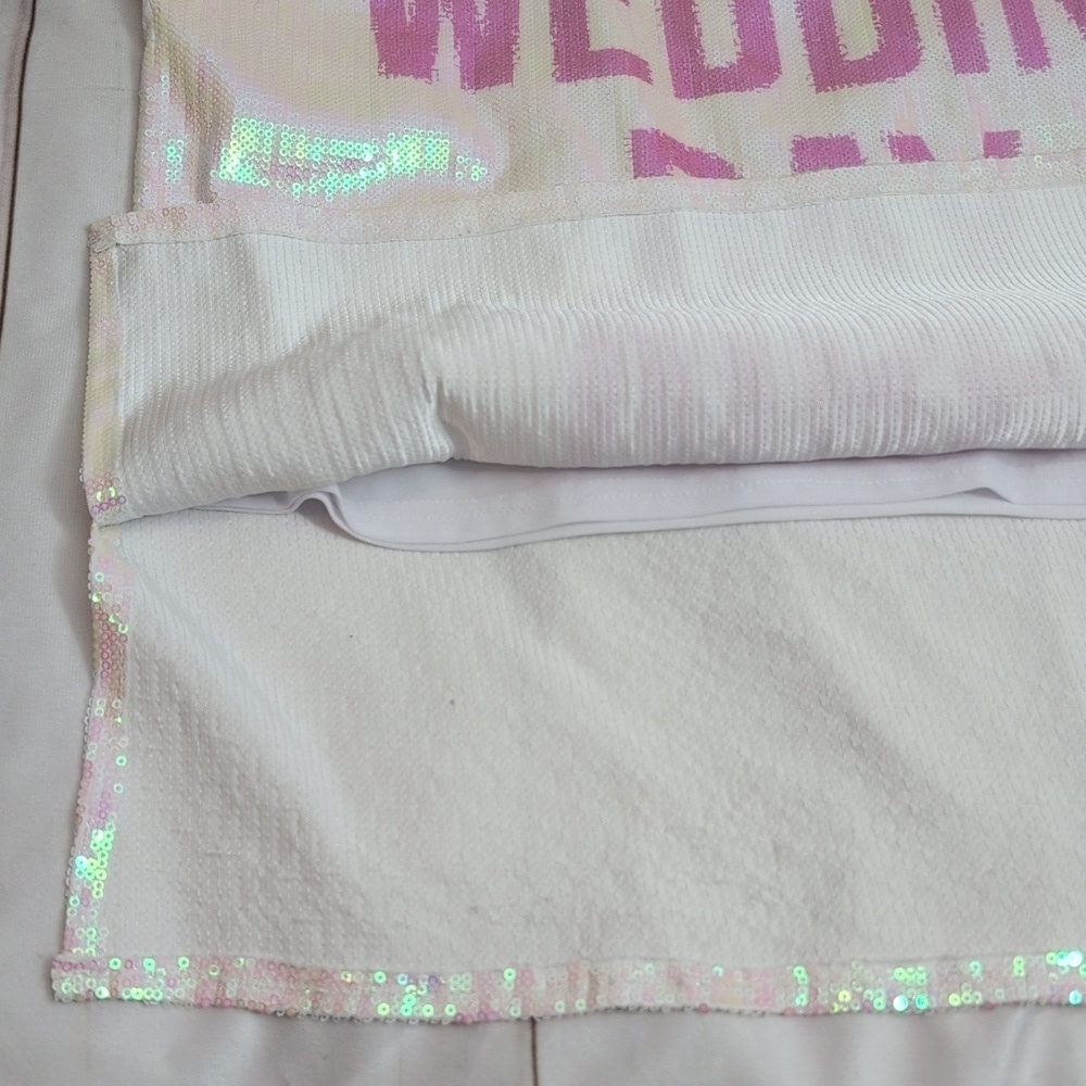 Hayley Paige Wedding Day Vibes Sequin Sparkle Breathtaking Cap Sleeves si Small - Picture 3 of 7